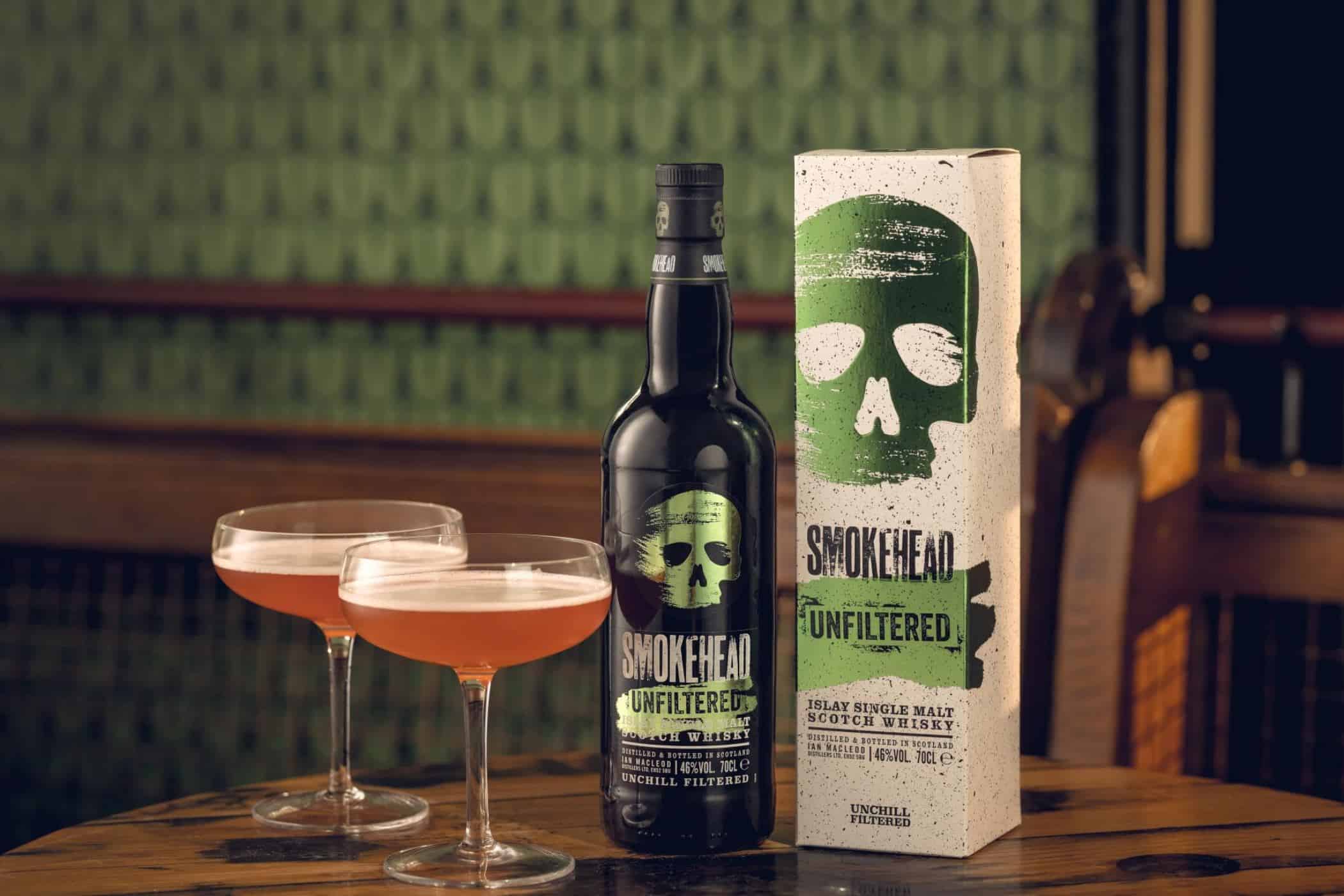 smokehead unfiltered cocktail - spirituosen, getraenke Smokehead Unfiltered Islay Single Malt Scotch Whisky: naturbelassen rauchig und hocharomatisch